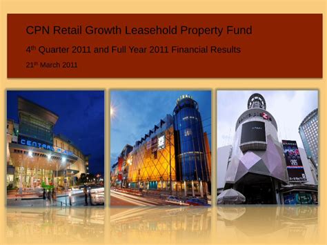 CPN Commercial Growth Leasehold Property Fund .